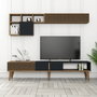 Hanah Home Milan TV - Nogal, Antracita